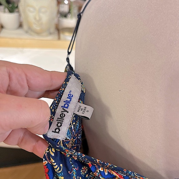 Bailey Blue Boho Print Cold Shoulder Sheath Dress, Women’s Size Small. - Picture 12 of 15